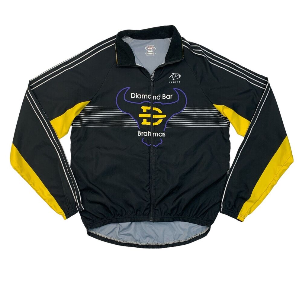 Diamond Bar Brahmas Mountain Bike Team Jacket Mens M Medium Black Zip Up Primal